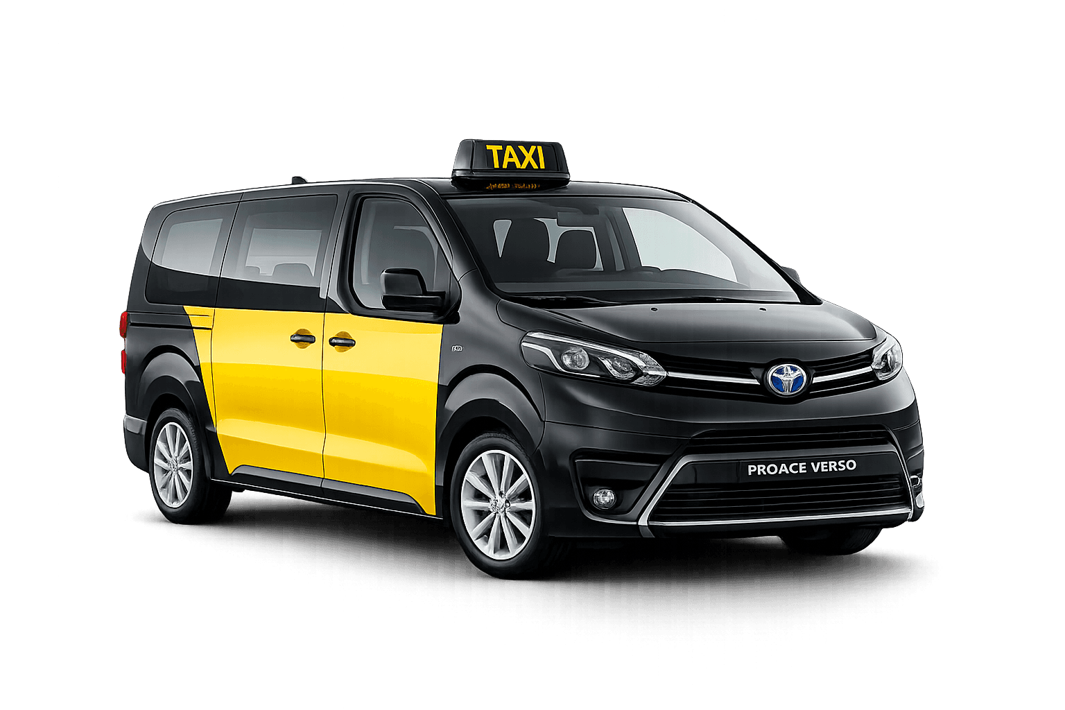The eight-seat van used for parties of seven or eight passengers.
